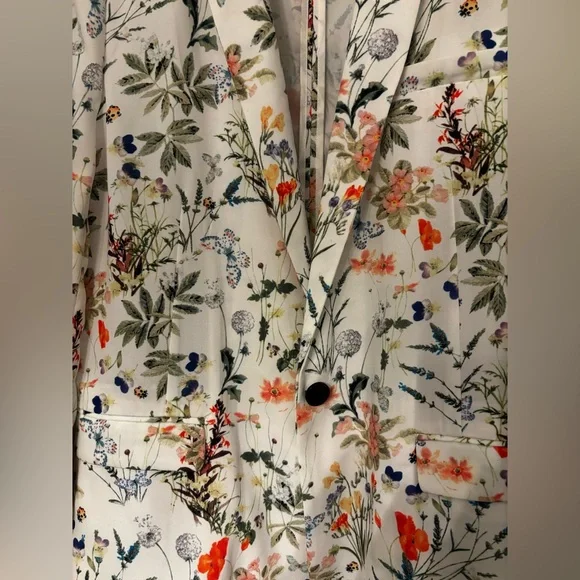 The Kooples Botanic On Crepe Blazer Size S - Picture 5 of 8